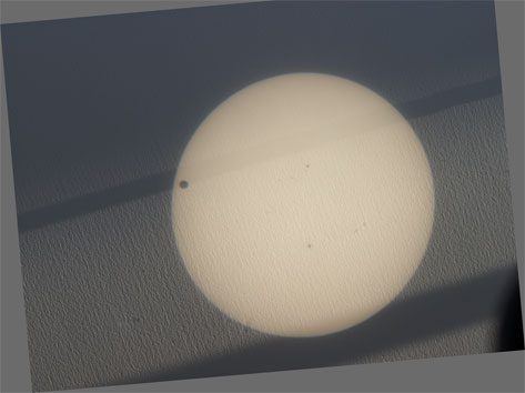 金星太陽面通過 7:40
